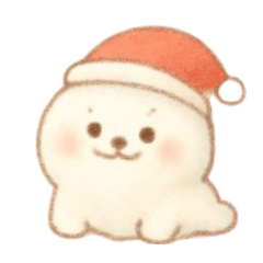 [LINEスタンプ] ふんわり可愛い白アザラシ