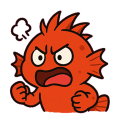 [LINEスタンプ] ツンとしたオニカサゴ@SFW