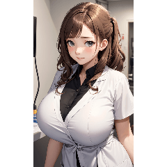 [LINEスタンプ] 肉肉女医師写真