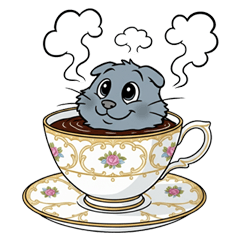 [LINEスタンプ] 猫茶の1日 ー2ー スタンプ