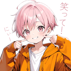 [LINEスタンプ] 可愛いずっと使えるピンク髪日常スタンプ