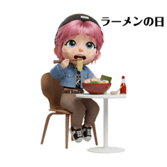 [LINEスタンプ] ろんりーちゃんの日々⑥