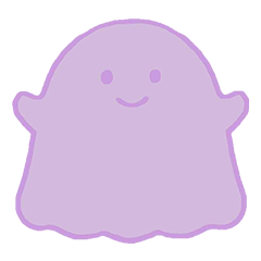 [LINEスタンプ] ライラックおばけスタンプ