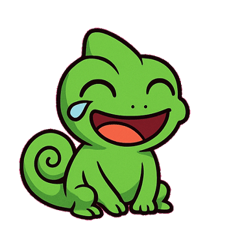 [LINEスタンプ] のんびりカメレオンの日常@SFW