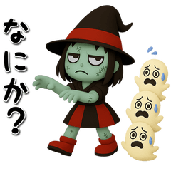 [LINEスタンプ] 秋のハロウィン毒舌女子3Dスタンプ