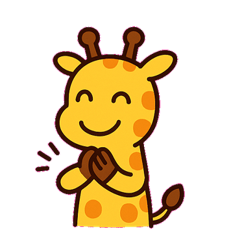 [LINEスタンプ] おっとりキリンの日常@SFW