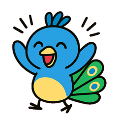 [LINEスタンプ] やさしいクジャクの日常@SFW