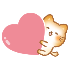 [LINEスタンプ] なかよしに送るパンねこ1