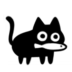 [LINEスタンプ] 黒猫ねろまる ミニ