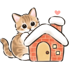[LINEスタンプ] 秋冬の毎日☆猫たちのスタンプ