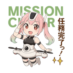 [LINEスタンプ] ドローン擬人化★飛んで撮って呑んで大忙し