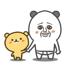 [LINEスタンプ] パンダおっさん プチ