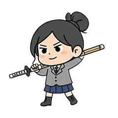 [LINEスタンプ] 頑張れ七海ちゃん
