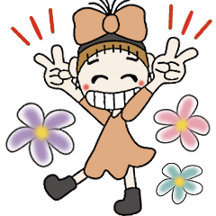 [LINEスタンプ] おちゃめの毎日送れる♡元気が出るスタンプ