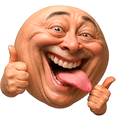 [LINEスタンプ] 顔文字くん 12 (写実バージョン)