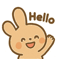 [LINEスタンプ] やさしいうさぎのお友たち