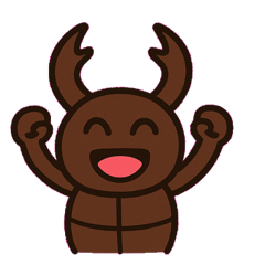 [LINEスタンプ] のんびりクワガタのまいにち@SFW