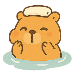 [LINEスタンプ] カピバラ温泉 ほかほかデイズ