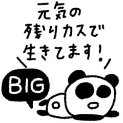 [LINEスタンプ] マイネームイズぱんだ〜静かに限界更新中〜