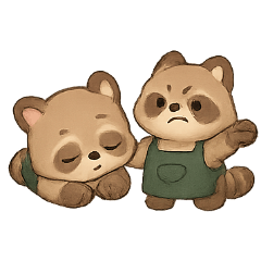 [LINEスタンプ] タヌキバリスタ ほっこりカフェ気分