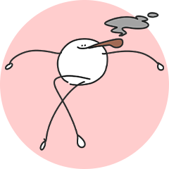 [LINEスタンプ] ( ¨̮ ) セリフのないまるへた