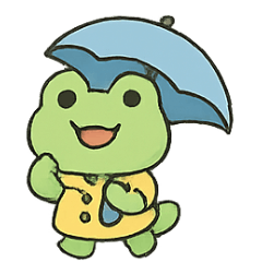 [LINEスタンプ] お天気かえるのちいさなキャスター