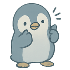 [LINEスタンプ] みすとブルーペンギン すいぞくさんぽ