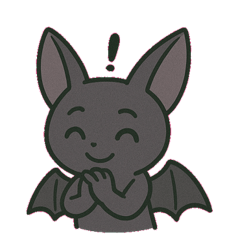 [LINEスタンプ] ゆるコウモリのまいにち@SFW