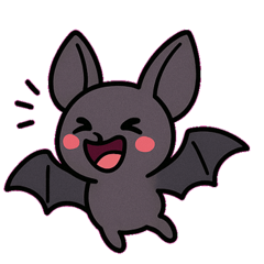 [LINEスタンプ] おしゃべりコウモリの日常@SFW