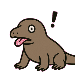 [LINEスタンプ] クールなコモドドラゴン@SFW