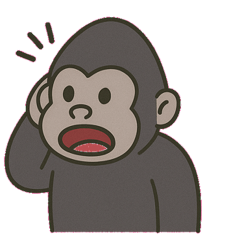 [LINEスタンプ] やさしいゴリラの日常@SFW