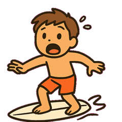 [LINEスタンプ] ゆるサーファーの日常@SFW