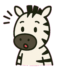 [LINEスタンプ] ゆるシマウマの日常@SFW