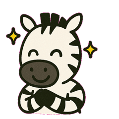 [LINEスタンプ] ハッピーシマウマの日常@SFW