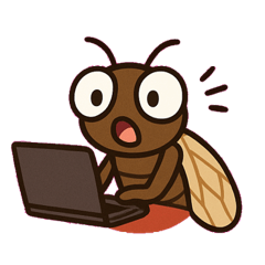 [LINEスタンプ] ないてるだけのセミくん@SFW