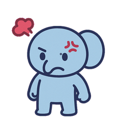 [LINEスタンプ] ちびゾウのごきげん日和@SFW