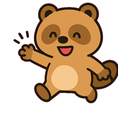 [LINEスタンプ] いたずらタヌキのもふもふ通信@SFW