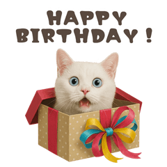 [LINEスタンプ] ネコのずっと使える誕生日＆お祝い♪