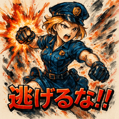 [LINEスタンプ] SMASH！！ミニスカポリス！！