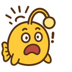 [LINEスタンプ] ひかるチョウチンアンコウ@SFW