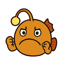 [LINEスタンプ] のんびりチョウチンアンコウ@SFW