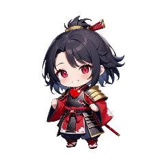 [LINEスタンプ] ちび姫武将スタンプ・紅ノ陣！