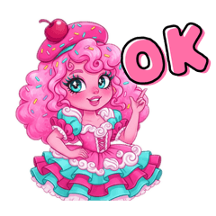 [LINEスタンプ] これが本当のスイーツ女子