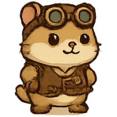 [LINEスタンプ] スチームパンクはむ てづくりパレード