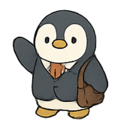 [LINEスタンプ] 通勤ペンギン のんびり出勤日記