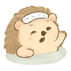 [LINEスタンプ] 温泉ハリネズミ ほっこり日和