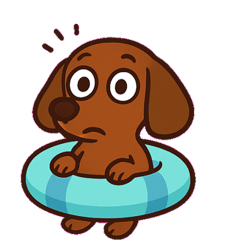 [LINEスタンプ] しっぽふりふりダックスくん@SFW