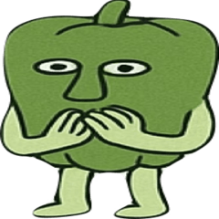 [LINEスタンプ] シュールなピーマン