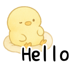[LINEスタンプ] ふわふわひよこ - 毎日穏やかで優しい