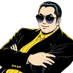 [LINEスタンプ] 男全振り ビジネス王4【無言の色気編】